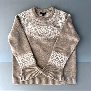 J Crew fair isle sweater. NWT